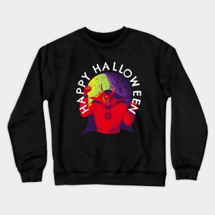 Happy Halloween Lucifer Devil in the Full Moon Crewneck Sweatshirt